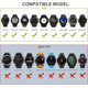 thumbnail image 4 of Correa Garmin Fenix ​​​​6x / 6x pro, Fenix ​​​​5X / 5X plus, accesorio Fenix ​​​​3 / 3 HR, correa de ajuste rápido con marco dual de 26 mm de ancho Verde militar + Negro, 4 of 4
