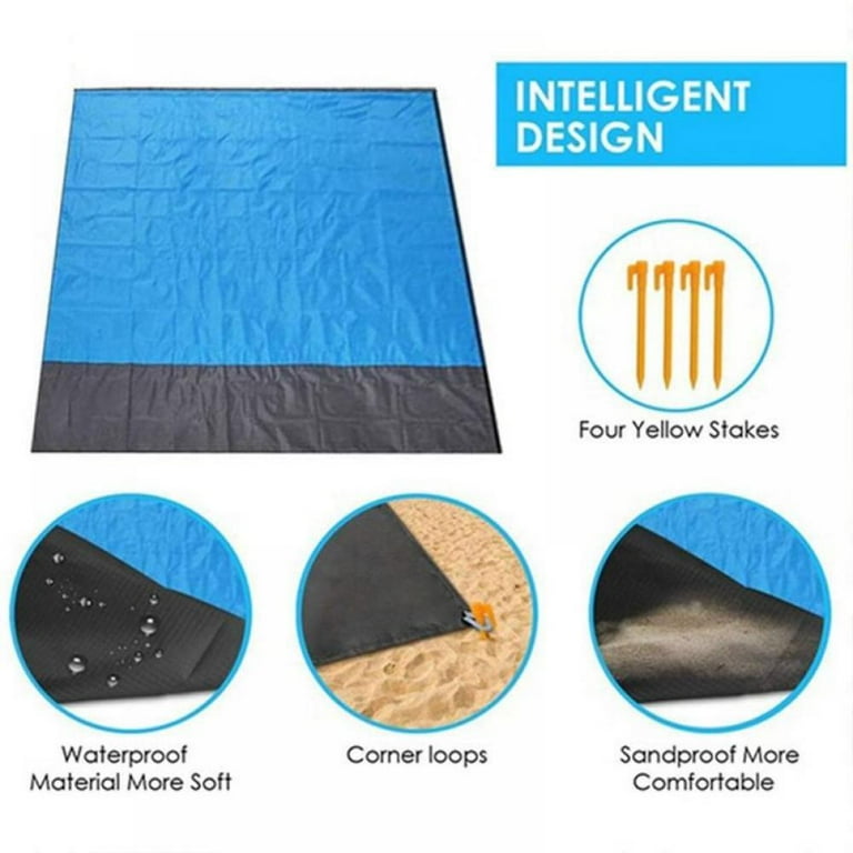 Beach blanket where sand falls through deals