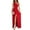 Red, variant on Icuanyi Womens Dresses Clearance Women's Summer Sexy Solid Slimming Slit One Shoulder Sleeveless High Waist Long Dresses