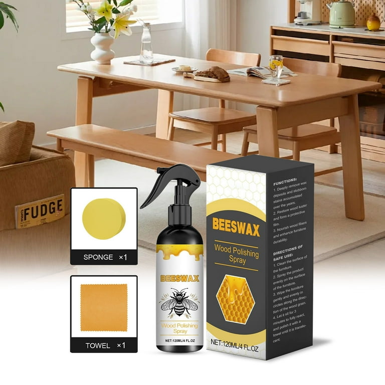 Natural Beeswax Care Spray & Restorer,Natural Beeswax Spray For Wood,Leather & Furniture Polish,Protective Conditioning Formula With Pure 2PCS - Walmart.com