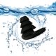 thumbnail image 4 of 2 Pairs Gray Sleep Noise Canceling Ear Plugs Waterproof Silicone 33db Noise Canceling Sound Blocking Soft Sleep Earplugs Reusable Ear Plugs for Sleepi, 4 of 5