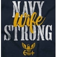 thumbnail image 2 of US Navy Strong Wife Anchor Logo Women's Long Sleeve T Shirt Brisco Brands X, 2 of 6