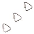 thumbnail image 3 of Transemion Portable Outdoor Carabiner Keychain Stainless Steel Quick Link 5mm 3Set, 3 of 6