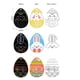 thumbnail image 5 of Kit de manualidades de Pascua para niños | 30 piezas con punzón de madera y cintas | Pintura de huevos de Pascua y adornos colgantes para niños, 5 of 9