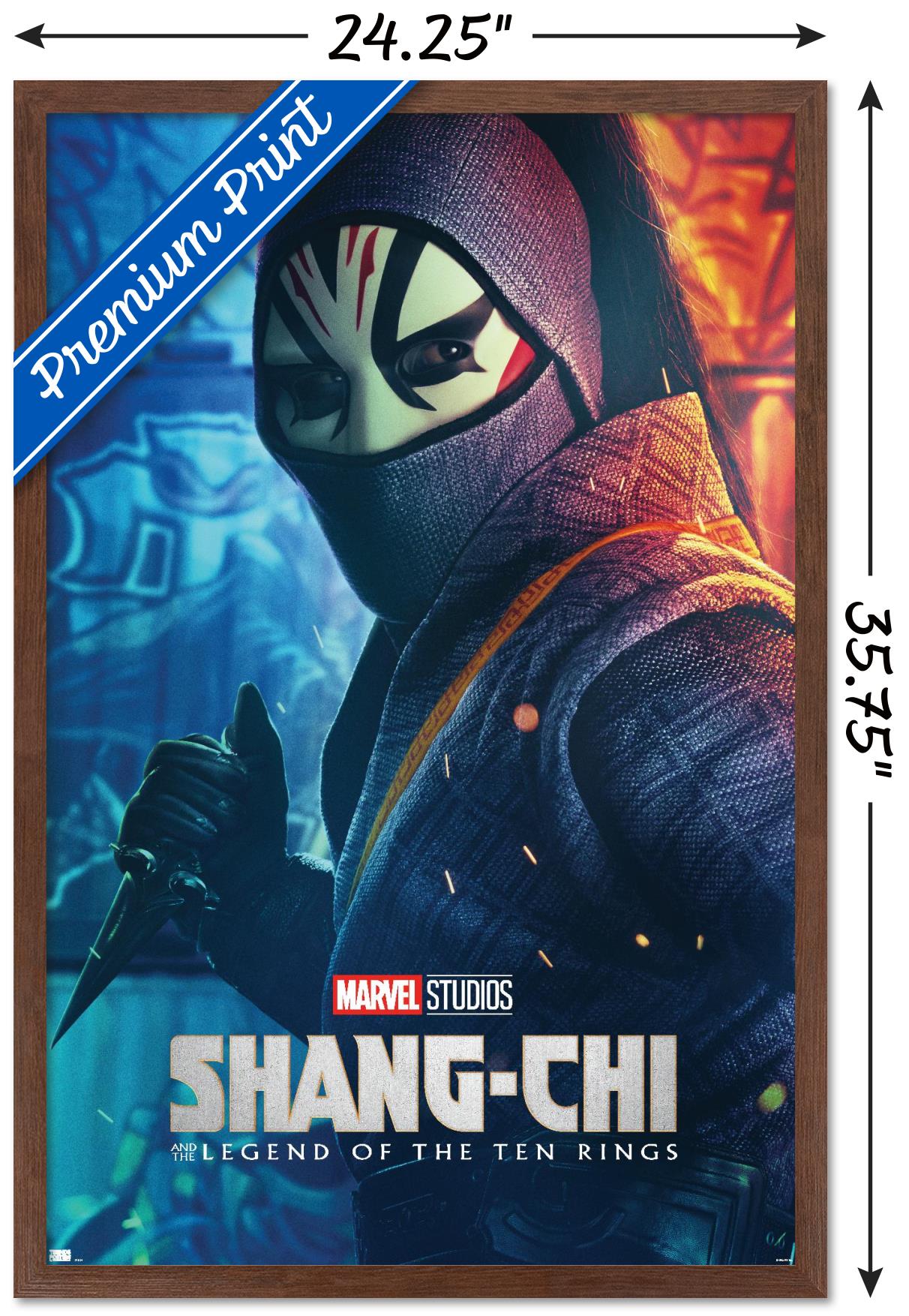 Marvel Shang-Chi and the Legend of the Ten Rings - Death Dealer One Sheet Wall Poster, 22.375" x 34", Framed