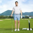 thumbnail image 6 of Mens Golf Shorts Performance Moisture Wicking Dri fit Lightweight 7 inch Casual Heather Flat Front Flex Mens Shorts, 6 of 7