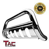 TAC Bull Bar for 2016-2018 Toyota Tacoma (Remove Skid Plate- If Equipped) Pickup Truck 3” T304 Stainless Steel Front Bumper Guard Brush