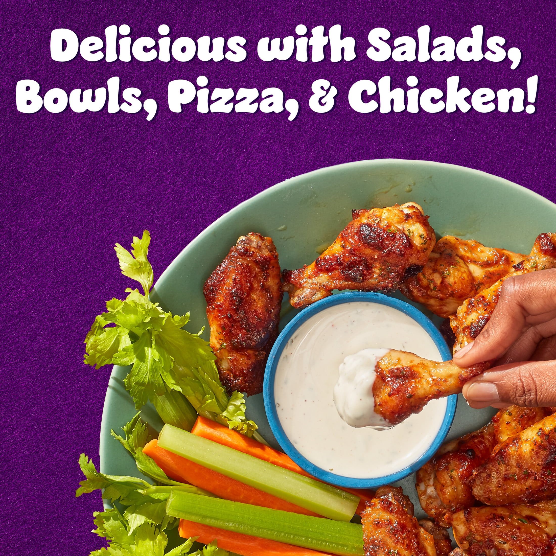 (6 pack) Hidden Valley Ranch Coleslaw Salad Dressing & Condiment, 16 fl oz Squeeze Bottle