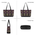 thumbnail image 6 of FORMRS Canvas Laptop Tote Bag for Women with 15.6" Computer Compartments Shoulder Handbag, Gold and Purple Floral Pattern, 6 of 7