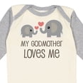 thumbnail image 4 of Inktastic My Godmother Loves Me Boys or Girls Long Sleeve Baby Bodysuit, 4 of 5