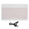 thumbnail image 2 of Wireless Bluetooth Keyboard, 10inch Widened Keys Brushed Metal Panel Portable Ultra Thin, with Quiet Scissor Style Keys, for Smartphone Tablet Laptop Desktop Computer, 2 of 7