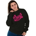 thumbnail image 3 of Cool Crush Breast Cancer Awareness Women Plus Size Crewneck Sweatshirt Brisco Brands 2X, 3 of 5