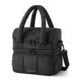 thumbnail image 1 of Lonchera BAGSMART con aislamiento de dos pisos, negra, 1 of 6