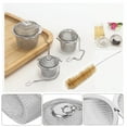 thumbnail image 4 of 1.96" Stainless Steel Tea Strainer Infuser Tea ball Locking Ball Tea Spice Mesh Herbal Ball Cooking tools With Chain, 4 of 6