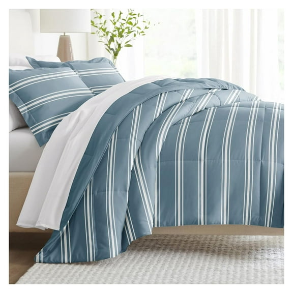 Reversible King Size Comforter Set (3 Piece) - Bring Luxury Home with Our Soft and Lightweight Down Alternative Comforter King Set - This Includes Your King Comforter and 2 Pillow Shams