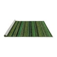thumbnail image 2 of Ahgly Company Machine Washable Indoor Rectangle Oriental Turquoise Blue Modern Area Rugs, 4' x 6', 2 of 4
