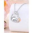 thumbnail image 3 of CACA LADY Mama Bear Necklace 925 Sterling Silver Bear Necklace for Women Mom Necklace Mother's Day Jewelry for Women, 3 of 6
