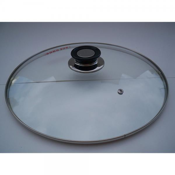 Tempered Glass Lid for Pot & Pans 34 cm (13 3/8 inches) Diameter with vent hole