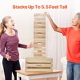 thumbnail image 3 of VEVOR Tumbling Timber Toy 60 Blocks Giant Tumble Tower Blocks Game Pine Wood Box, 3 of 9