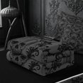 thumbnail image 5 of meiyoeat Gothic Skull Zipper Queen Comforter Set with Fitted Sheet and 2 Pillowcases,Dark Damask Zipper Bedding Set For Adults,Gray Black,Black Reversible,4 Pieces, 5 of 7