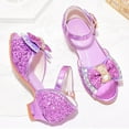 thumbnail image 4 of UngA Kids Sandals Girls Toddler Boys Girls Sandals Open Toe Arch Support Slides Adjustable Slippers for Indoor Outdoor Girls Dance Shoes(Purple,Size 13.5), 4 of 5
