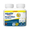 Equate Ibuprofen Tablets 200 mg, Pain Reliever/Fever Reducer , 250 Count, 2 Pack