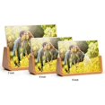 thumbnail image 2 of U-Shaped Acrylic Photo Frame Creative Solid Wood Home Desk Decoration for Office/Bedroom/Living Roo, 2 of 4