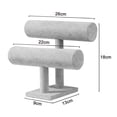 thumbnail image 5 of Soporte para cepillo y maquinilla de afeitar de seguridad cromado de lujo que se adapta a todos sus accesorios de afeitado (plata 3 pieza), 5 of 5