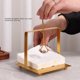 thumbnail image 2 of Servilleteros para Mesa Elegantes, Servilletero para Servilletas de Papel Porta Servilletas Cuadrado Dispensador de Servilletas Metalico con Manija Lift, para Restaurante Hotel (GOLD), 2 of 4