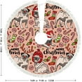 thumbnail image 5 of Christmas Tree Skirt Xmas Tree Skirts 30 in Christmas Pug Dog On Pink Christmas Tree Mat for Christmas Holiday Party Ornaments, 5 of 5