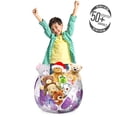 thumbnail image 3 of Butterfly Storage Toy Bag Chair, Surreal Star Patterned Background with Polygonal Butterflies Modern, Stuffed Animal Organizer Washable Bag, Large Size, Purple Pale Blue White, by Ambesonne, 3 of 3