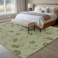 thumbnail image 5 of Sage Green Floral 5'x8' Area Rug for Living Room, Vintage Spring Botanical Flowers Washable Non-Slip Rugs for Bedroom Nursery Dining Room, StainResistant Low-Pile Kitchen Carpet Large Entryway Rugs, 5 of 9