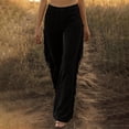 thumbnail image 4 of Endives Womens Jean Flare Pants Western Brown Fringe Flared Jeans Elastic Waist Trendy Stretchy Tassel Denim Pants Flare Pants Black, 4 of 5