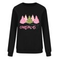 thumbnail image 4 of Wancir Sweatshirt Women Merry Christmas Letter Print Long Sleeve Sweater Xmas Crewneck Pullover Casual Blouse Tops, 4 of 4