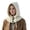 Beige #29, variant on Womens Balaclava Scarf Button Winter Warm Knitted Hat with Adjustable Drawstring Windproof Full Head Neck Cover for Skiing Hiking Daily Wear