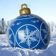 thumbnail image 1 of Fiudx Bola Inflable Navideña de 60 Cm, Hecha de Pvc Resistente, Resistente a La Intemperie, con Estampados Brillantes, Ideal para Jardín, Porche, Fiestas, Fácil de Inflar, 60 Cm de Diámetro., 1 of 7