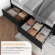 thumbnail image 4 of Qinaqin Queen Size Cama Frame con 4 Almacenamiento Cajones y cm de Alturaeadboard Cuero Sintético Upholstered Platform Profundidad Madera Slats Support Button Tufted de, 4 of 7