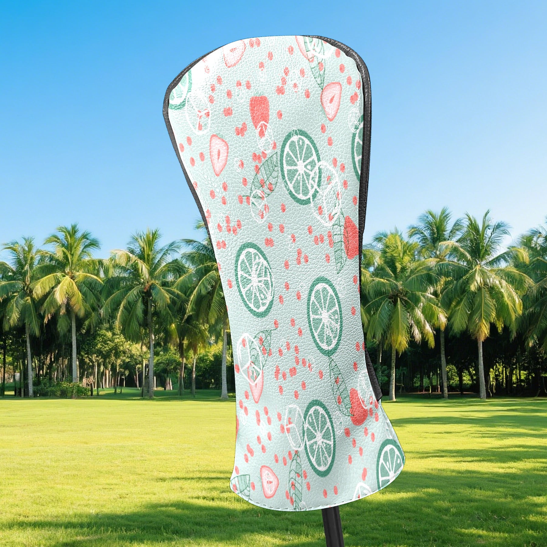 Golf Club Head Cover Waterproof Leather Golf Accessories HeadCovers Set Driver Headcover for Women Men Fruit