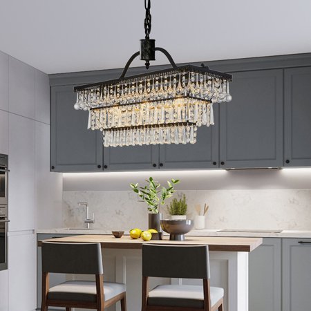 

Antique Luxury Pendant Light Fixture Dining Room Hallway Crystal Ceiling Lamp