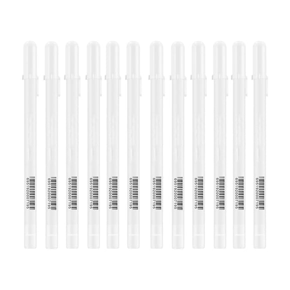 White Gel Pens Fine Point Tip Gel Ink Pens For Illustration 15ml