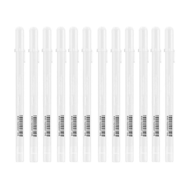 White Gel Pens Fine Point Tip Gel Ink Pens For Illustration 15ml