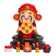 thumbnail image 4 of Figura del Dios de la Riqueza, decoración de escritorio, estatua Feng Shui de estilo chino para escritorio Estilo A, 4 of 9