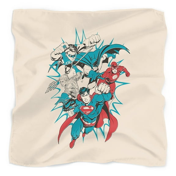 Justice League Pop Group Bandana (21 in x 21 in)