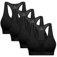 thumbnail image 1 of Sujetador deportivo BHRIWRPY Racerback con almohadillas de alto impacto para mujer, 1 of 5