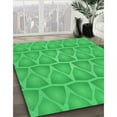 thumbnail image 3 of Ahgly Company Machine Washable Indoor Rectangle Transitional Neon Green Area Rugs, 4' x 6', 3 of 7