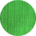 thumbnail image 1 of Ahgly Company Indoor Round Abstract Green Contemporary Area Rugs, 4' Round, 1 of 1