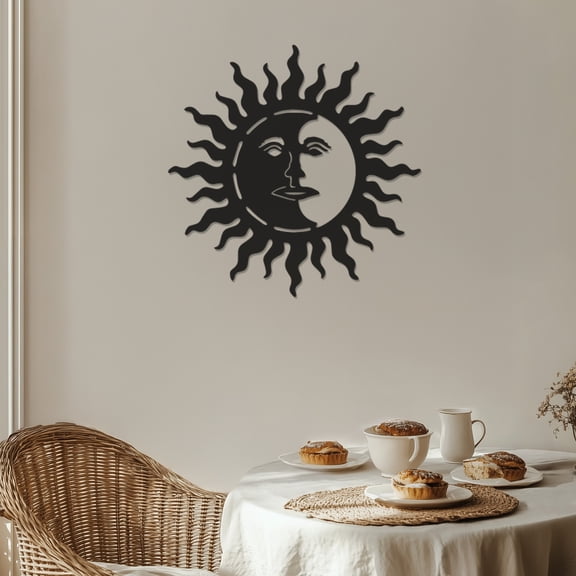 Violaura Sun Metal Wall Art - Easy to Install Hanging Perfect for Home, Living Room Decor (12.0" x 12.0")