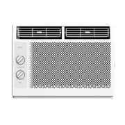 TCL 5,000 BTU Mechanical Window Air Conditioner (White) - Two-in-One Cooling & Fan, 7 Temperature Settings, Dual Fan & Cooling Speeds, Compact Fit, Washable Filter, Cools up to 150 Sq ft - W5WM-3