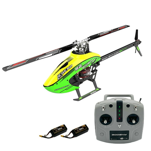 GOO--SKY S2 RC Helicopter 6CH 3D Stunt Flight Dual Brushless Direct Drive Motor Aircraft Model with Stable Gyro RTF Hobby Toy for Adults & Advanced Pilots