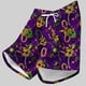 thumbnail image 3 of Ceisia Men's Relaxed Fit Mardi Gras Mask & Bead Swim Trunks | Double-Layer Quick-Dry Beach Shorts | Elastic Waist Party Shorts Gift, 3 of 5